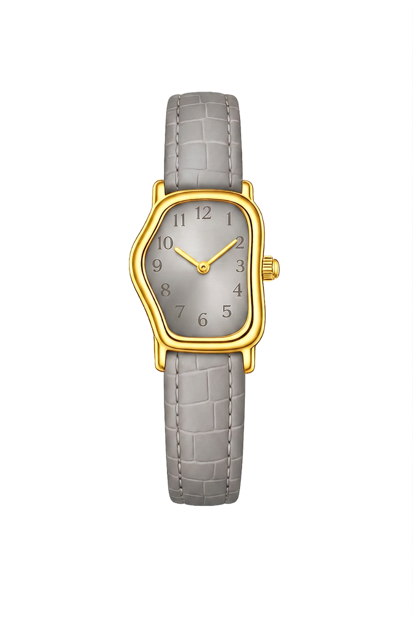 Moonflower watch — Gray strap