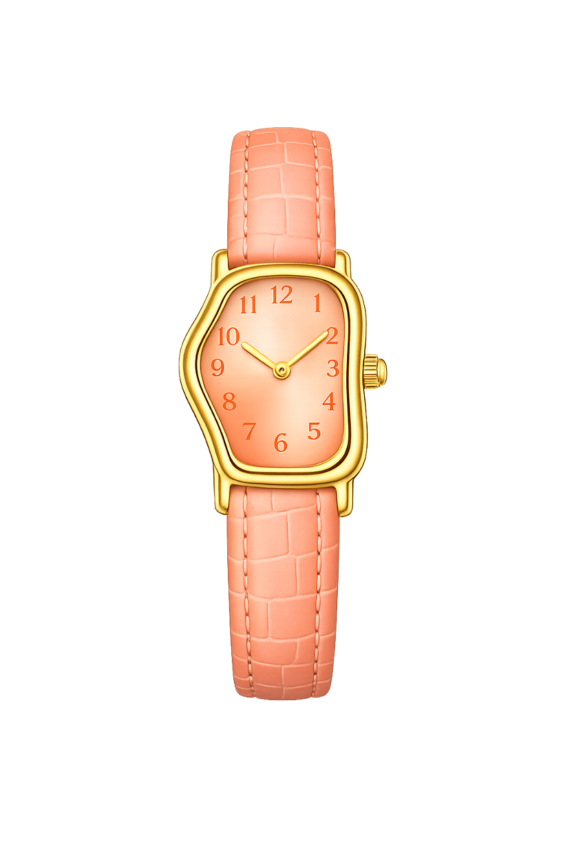 Poppy watch — Orange strap